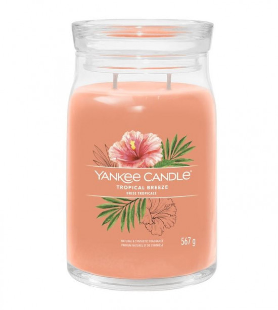 Aromatická svíčka, Yankee Candle Signature Tropical Breeze, hoření až 90 hod