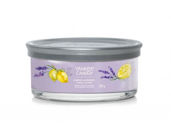 Aromatická svíčka, Yankee Candle Signature Tumbler Lemon Lavender, hoření až 28 hod