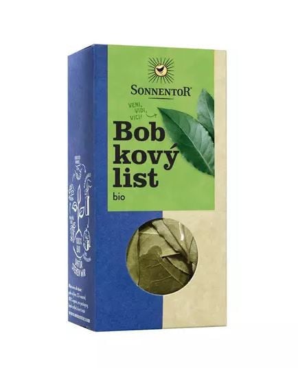 BIO koření, Sonnentor Bobkový list, Laurus nobilis, krabička, 10 g