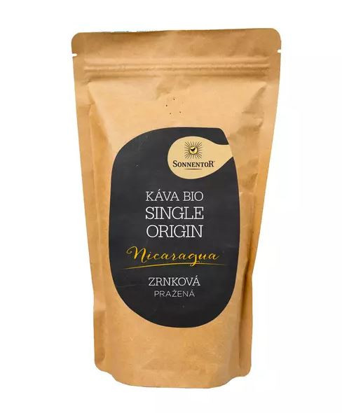 BIO tradičně pražená káva, Sonnentor Single Origin Nicaragua, zrnková, 250 g