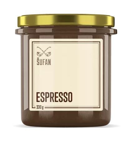 Ořechové máslo, Šufan Espresso, 330 g