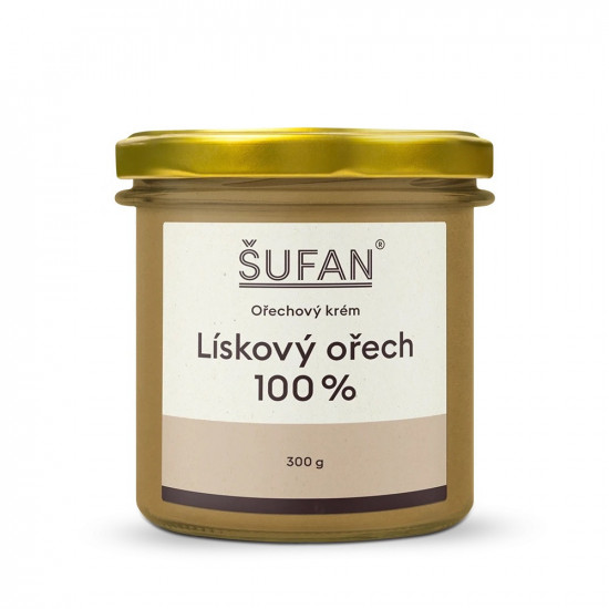 Ořechové máslo, Šufan Lískový ořech 100 %, 300 g