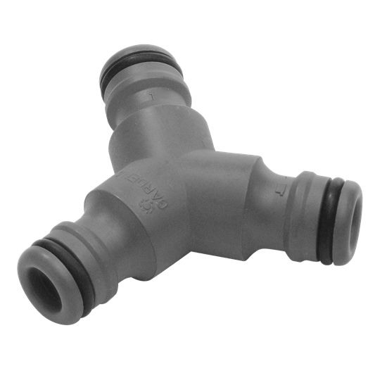 Trojcestný rozdělovač Gardena, pro hadice 19 mm (3/4") až 13 mm (1/2")