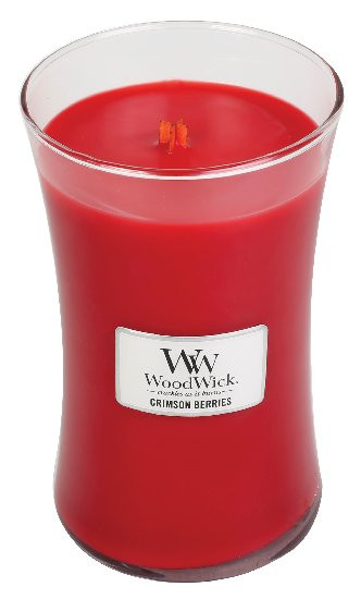 Aromatická svíčka váza, WoodWick Crimson Berries, skladem | ZAZUMi.cz