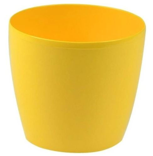 Plastový obal na květináč MAGNOLIA, průměr 30 cm, žlutý skladem | ZAZUMi.cz